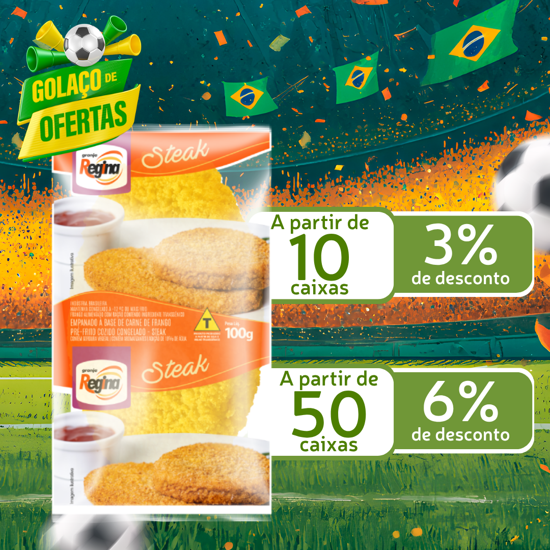 Steak de Frango Cong 100g - Granja Regina